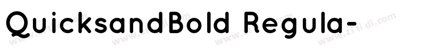 QuicksandBold Regula字体转换
